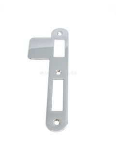 Sluitplaat 180x25x1,5mm - Rechts - PC/Klavier/WC - Messing gepolijst chroom - S&B 220031.6