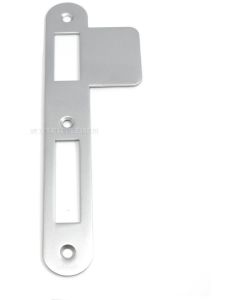 Sluitplaat 180x25x1,5mm - Links - PC/Klavier/WC - Messing mat chroom - S&B 220032.9
