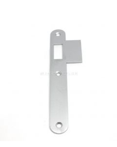 Sluitplaat 104K 150mm rond - Links - Loop - Messing mat chroom - S&B 224332.9