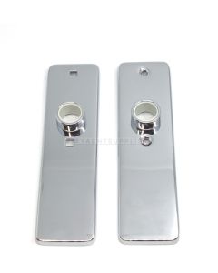 Deurschilden 165x45mm Loop  per paar Rvs gepolijst