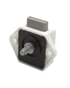 Drukknopslot  Mini kunststof plaatdikte 16mm Wit