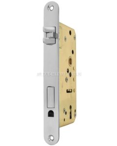 Insteekslot Klavier, Din Rs, 55/9/75mm, driedelige anti-rammel dagschoot Messing mat chroom