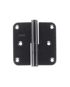 Paumelle HDD 76x76x2.5 mat zwart Links