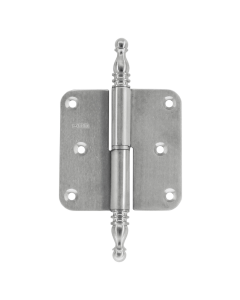 Paumelle HDD 80x80x2.5 rvs geborsteld Rechts met vaasknop