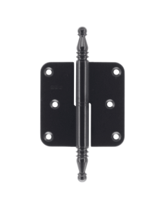 Paumelle HDD 80x80x2.5 mat zwart Rechts met vaasknop
