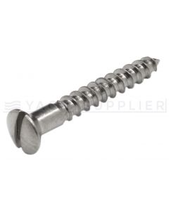 Houtschroef DIN 95 Chroom 3,5x20mm - Per stuk - Draadlengte: 16mm