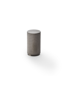 Meubelknop Knurled 'Brunel' - PVD Donker brons - Ø20mm - Hoogte 35mm