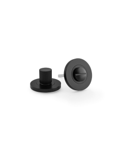 WC-Garnituur set Reeded - Ø50mm - Mat zwart