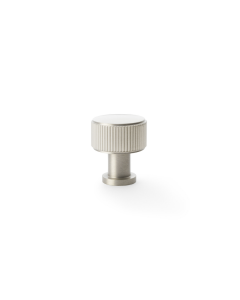 Meubelknop Reeded 'Lucia' - Mat vernikkeld - Ø29mm