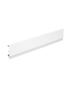 Aluminium achterwand voor Hettich InnoTech Atira schuifladesysteem - Lengte 2000mm - Hoogte 70mm - Wit