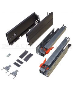 Zelfbouw lade set Alphabox Antraciet 550mm Soft-close