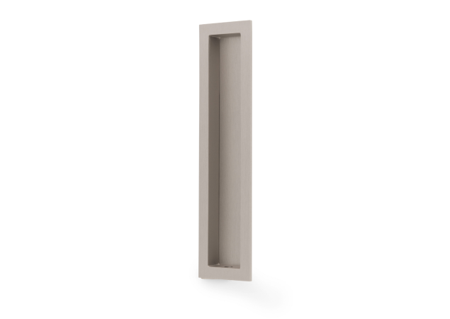 Infreeskomgreep rechthoekig 'Flush' - Mat vernikkeld - 200x45mm - AW911-200-SN
