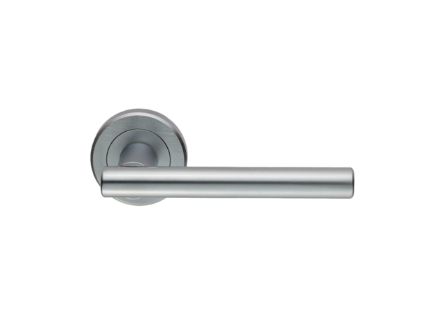 Deurkruk Philadelphia - Mat verchroomd - Rond rozet Ø50mm - ZIN3121SC