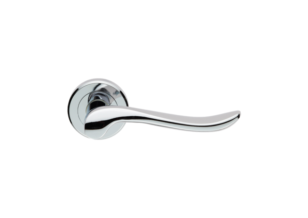 Deurkruk Verdun - Chroom gepolijst - Rond rozet Ø50mm - ZIN3130PC
