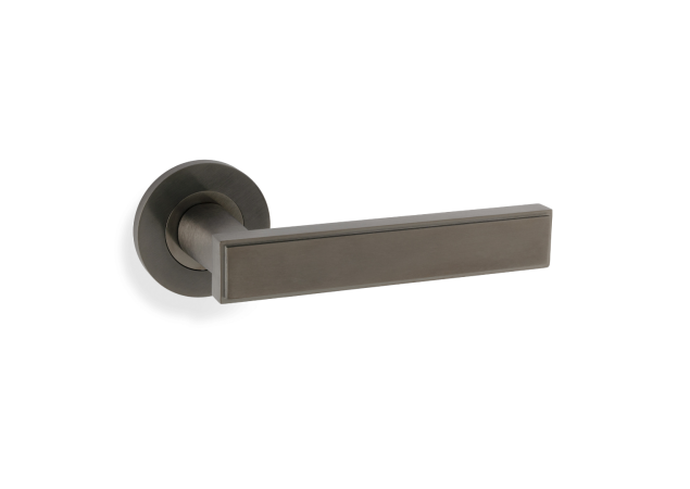 Deurkruk 'Jesper' - PVD Antraciet - Rond rozet Ø50mm AW260DBZPVD