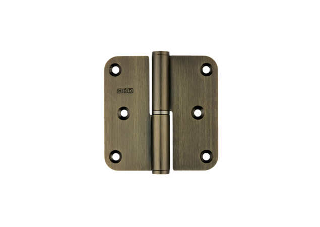 Paumelle HDD 80x80x2.5 mat brons Rechts