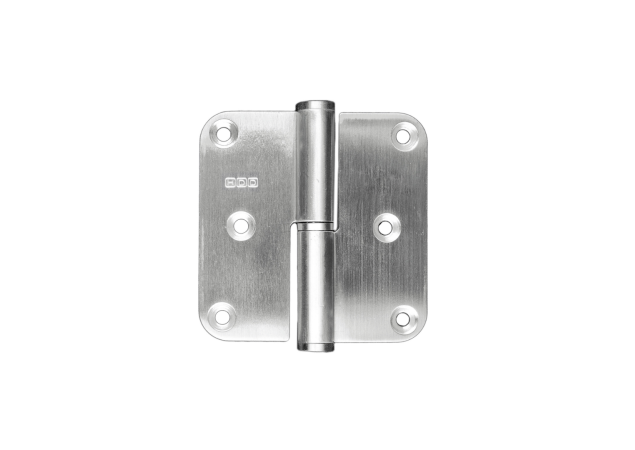 Paumelle HDD 80x80x3.5 rvs geborsteld Links