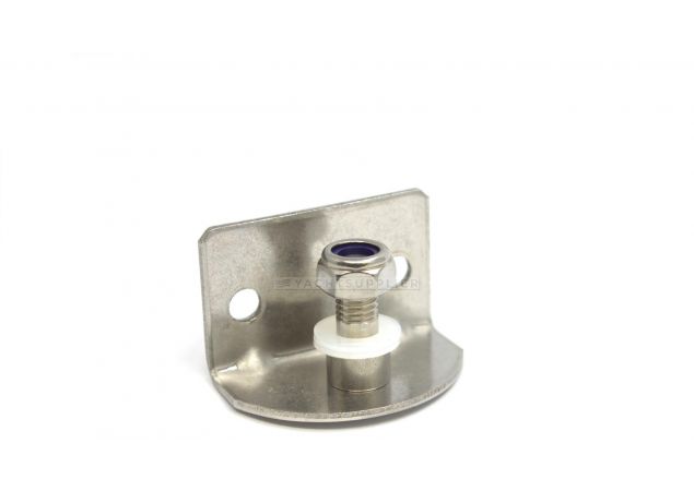 Zijplaatbevestiging Ø8 mm 90 graden RVS 316 25x35x25mm