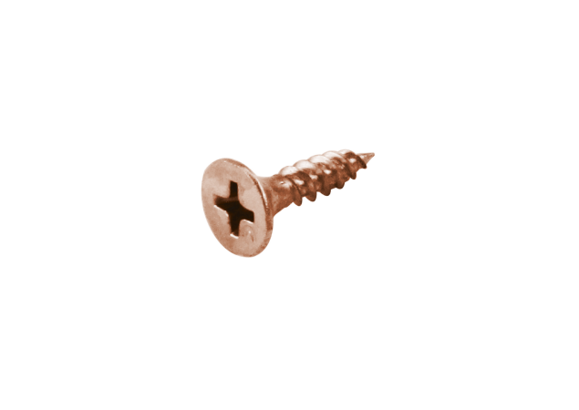 HDD schroef voor paumelle 4x16mm rood koper