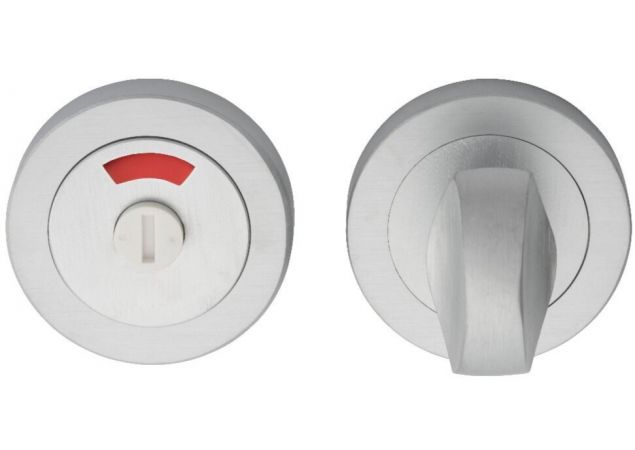 Wc garnituur rond - Met indicatie - Ancona - Mat chroom - AQ11 SC