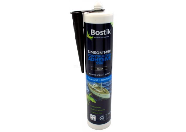 Bostik MSR Construction Adhesive SSKF (zwart) - Koker 290ml