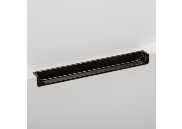 Infreeskomgreep voor achterkant front - 180x17,4x128mm - Mat zwart