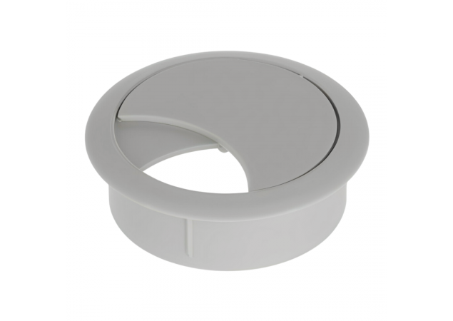 Kabeldoorvoer - Licht Grijs - Boordiameter: ø70mm - Diepte: 20mm - Diameter: ø78mm - Rond