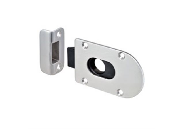 Luiksluiting met veer Flush Rvs 316 91x56mm