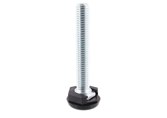 Basis voor meubelglijder JUSTUS QuickClick - Ø20mm - M8x50 - Zwart - In hoogte verstelbaar