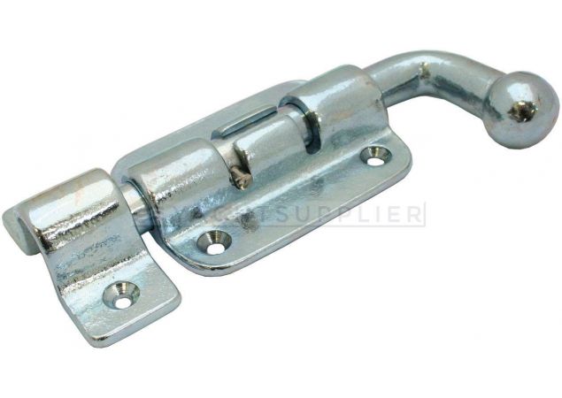 Pengrendel zwaar model 60x50mm, 10mm stiftdiameter zonder sluitbeugel Messing gepolijst