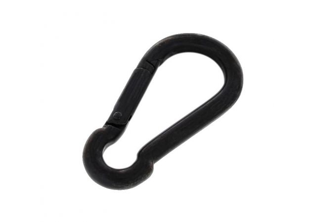 Karabijnhaak 3x30 - Rvs 316 - PVD mat zwart