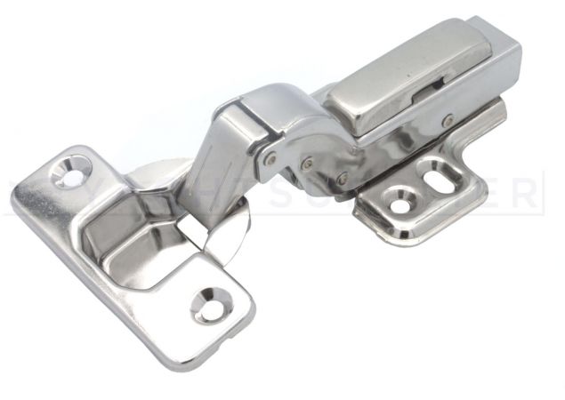 Rvs inboorscharnier soft-close inliggend