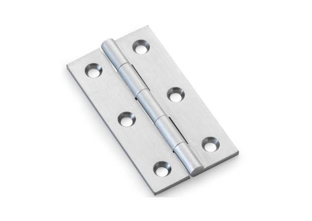 Meubelscharnier Chroom Mat - 75x41x2 mm - 2 stuks incl. schroeven