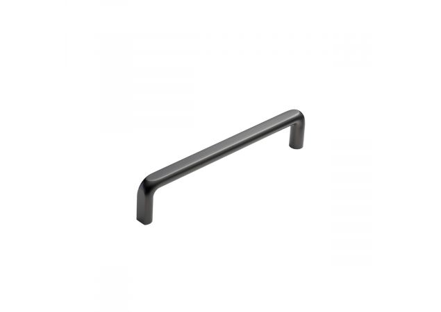 Meubelgreep met afgeronde hoeken - 170X12X160mm - Mat zwart