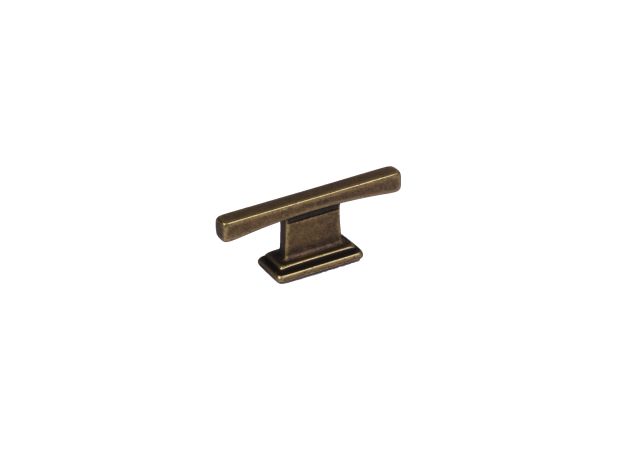 Meubelknop Rendo - 66x6mm Hoogte 25mm - Donker antiek brons