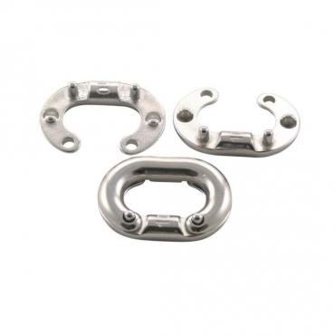 Noodschakel Quick-release Ø8mm ketting Rvs 316