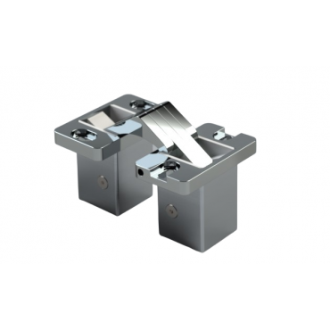 Onzichtbaar scharnier groot Rvs 316 gepolijst - 0 tot 180° - Type YLSCIP45