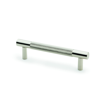 Meubelgreep Knurled 'Brunel' - Nikkel gepolijst - 121x32x96mm - AW810-96-PN