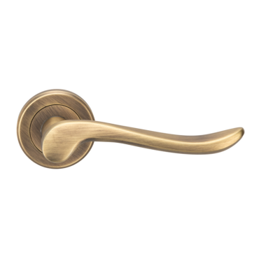 Deurkruk Verdun - Antiek messing - Rond rozet Ø50mm - ZIN3130AB