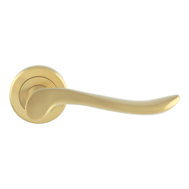 Deurkruk Verdun - Mat messing - Rond rozet Ø50mm - ZIN3130SB