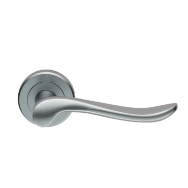 Deurkruk Verdun - Mat verchroomd - Rond rozet Ø50mm - ZIN3130SC