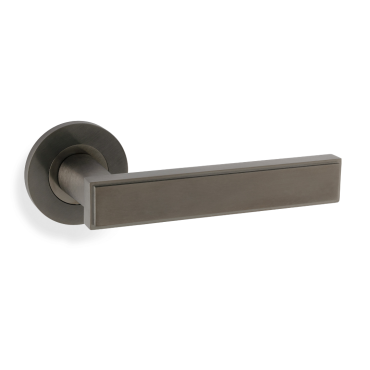 Deurkruk 'Jesper' - PVD Antraciet - Rond rozet Ø50mm AW260DBZPVD