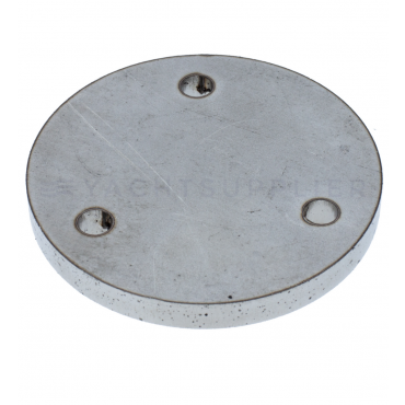 Losse tegenplaat voor deurvastzetter met valhaak 60mm Messing mat chroom thumbnail
