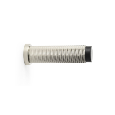 Deurstopper Brunel 'Knurled' - PVD Nikkel gepolijst  - Wandmontage - AW600-75-PNPVD