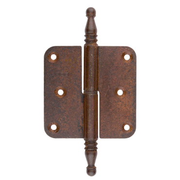 Paumelle HDD 80x80x2.5 roest Rechts met vaasknop