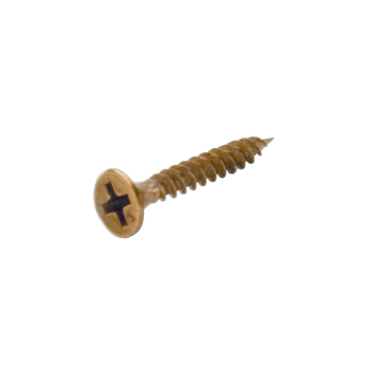 HDD schroef voor paumelle 4x25mm brons