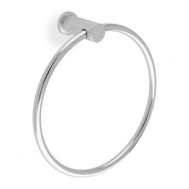 Handdoek houder Diamond Knurled 'Brunel' - Chroom gepolijst