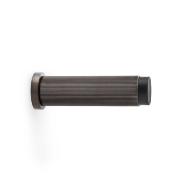 Deurstopper Reeded 'Projection' - PVD Antraciet - Wandmontage