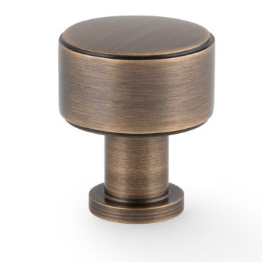 Meubelknop Plain 'Lucia' - Antiek messing - Ø29mm - Hoogte 35mm  - Alexander & Wilks- AW807P-29-AB