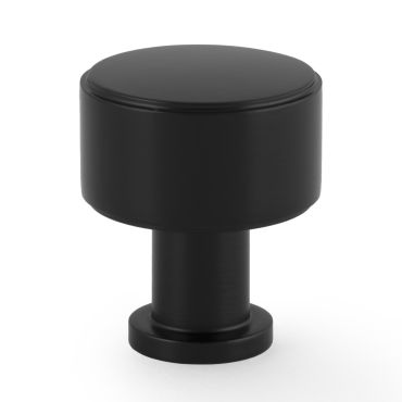 Meubelknop Plain 'Lucia'  - Zwart - Ø29mm - Hoogte 35mm  - Alexander & Wilks- AW807P-29-BL